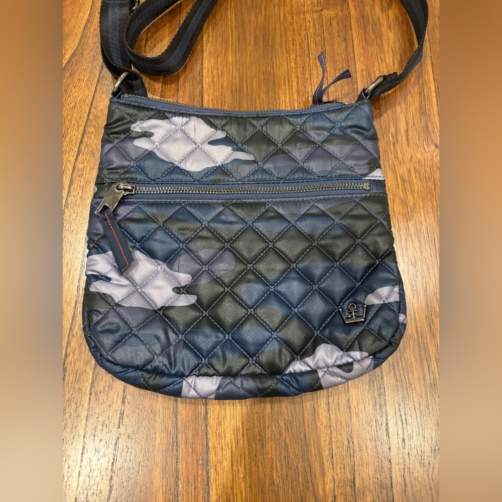 Oliver Thomas Blue Camo Crossbody Purse - Picture 3 of 12
